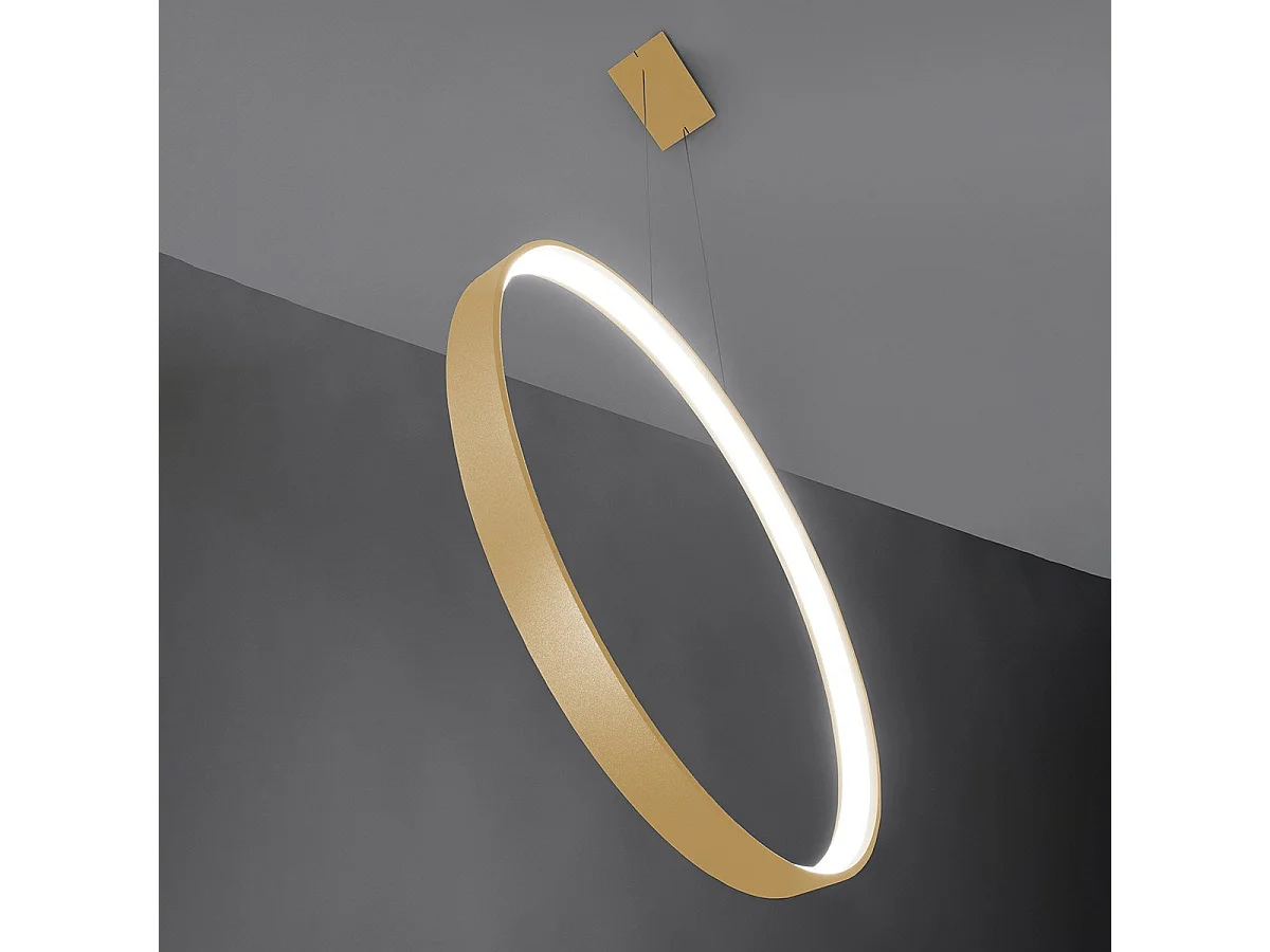 Lampe suspendue Nyra 78 doré 4000K