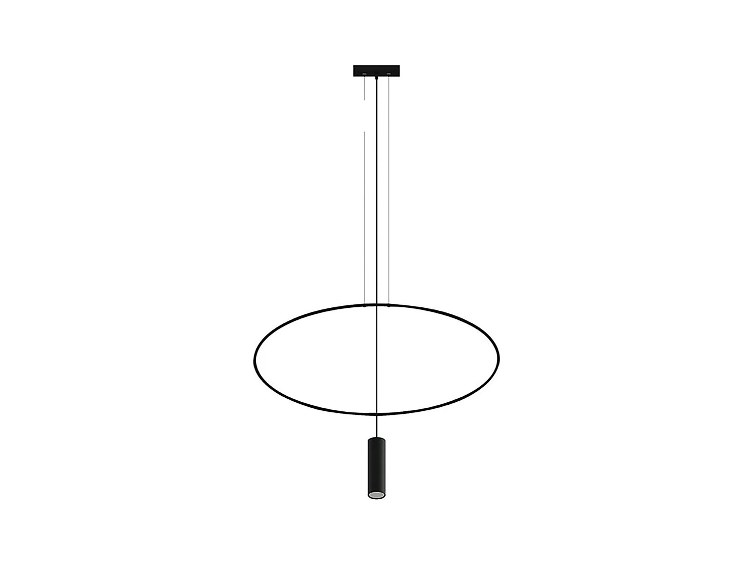 Lampe suspendue Caelis 1 noir