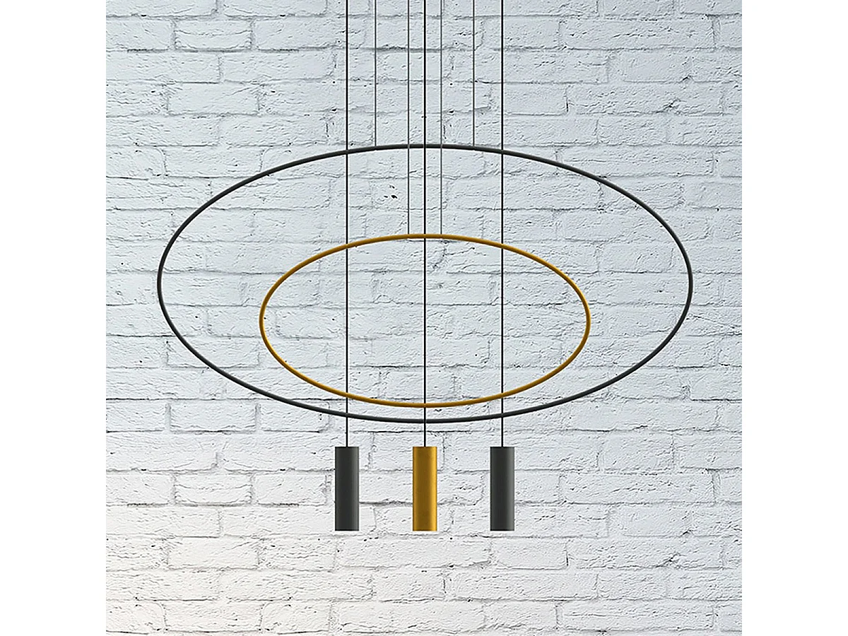 Lampe suspendue Caelis 1 noir