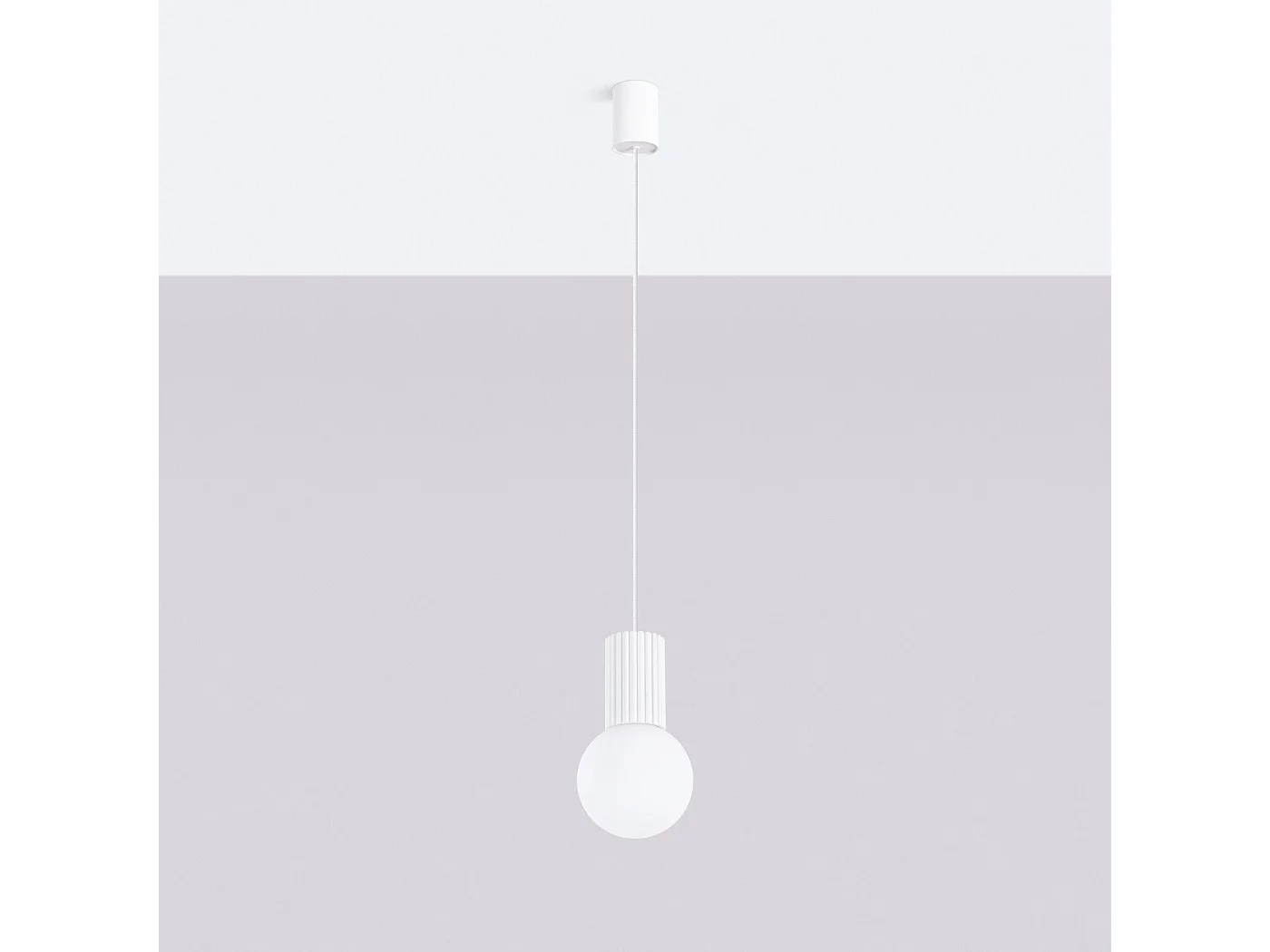 Lampe suspendue Orbis 1 blanc