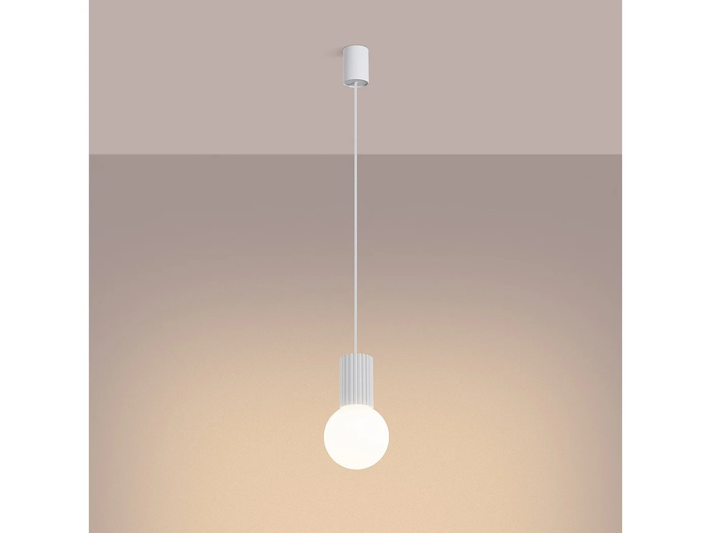 Lampe suspendue Orbis 1 blanc
