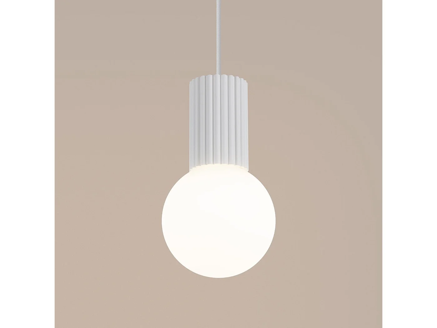 Lampe suspendue Orbis 1 blanc