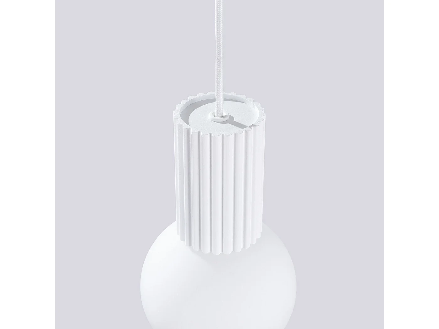 Lampe suspendue Orbis 1 blanc