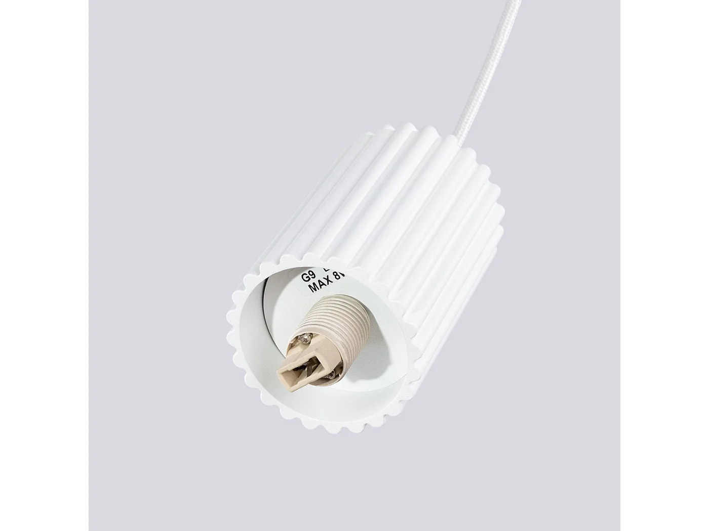 Lampe suspendue Orbis 1 blanc