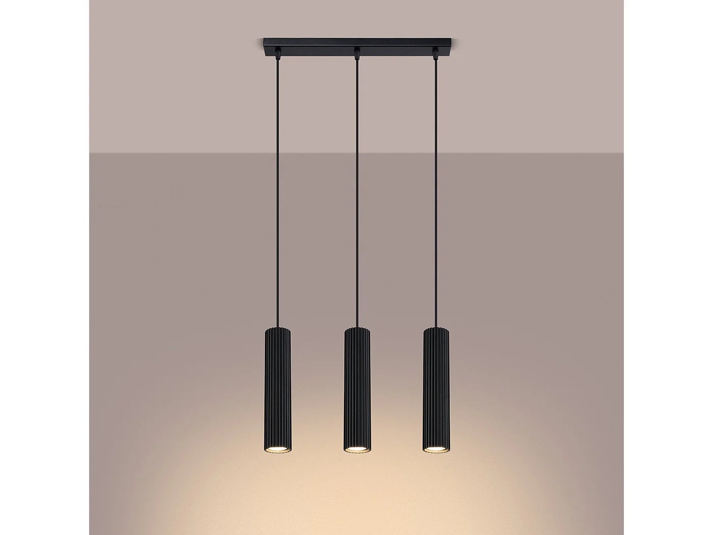 Lampe suspendue Onyx 3L noir