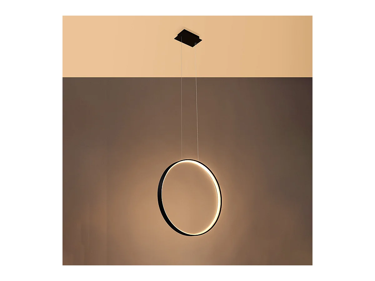 Lampe suspendue Nyra 55 noir 3000K