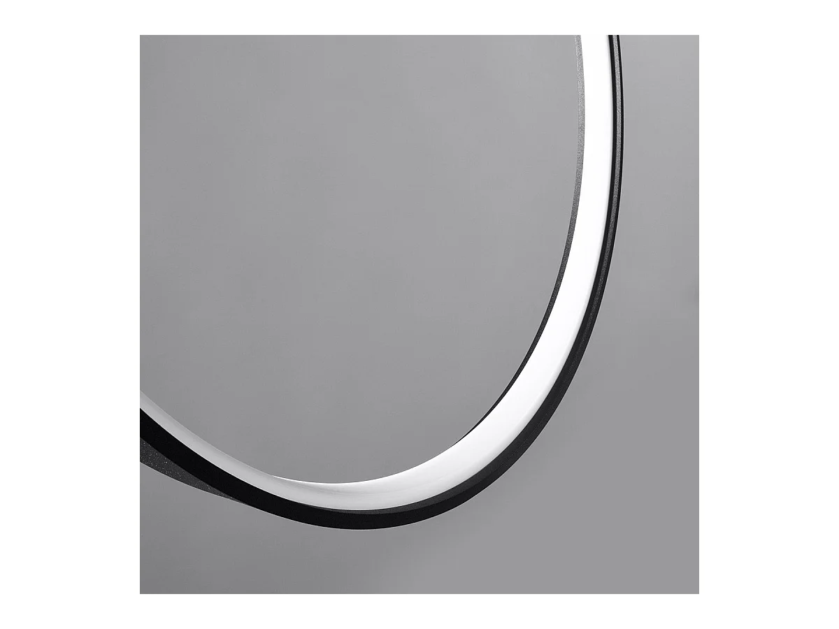 Lampe suspendue Nyra 55 noir 3000K