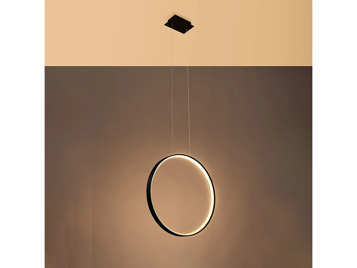 Lampe suspendue Nyra 55 noir 3000K