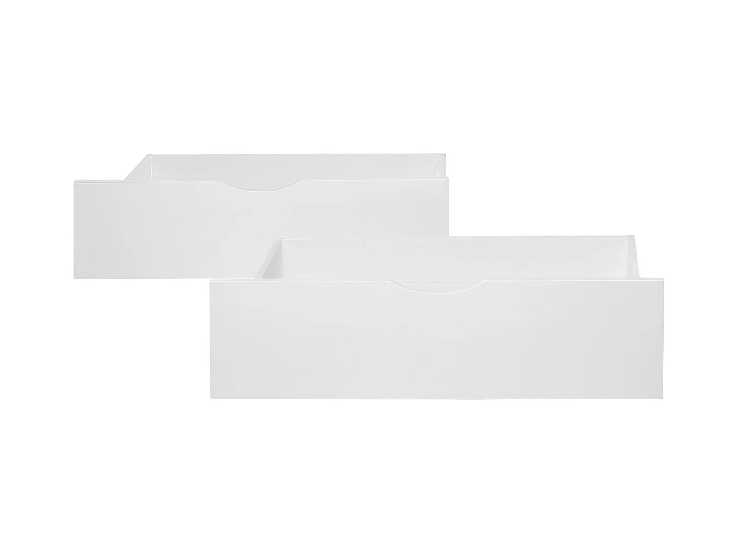 Tiroir de lit 82x53x22 cm blanc