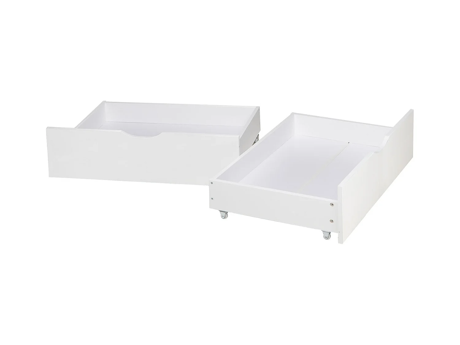 Tiroir de lit 82x53x22 cm blanc