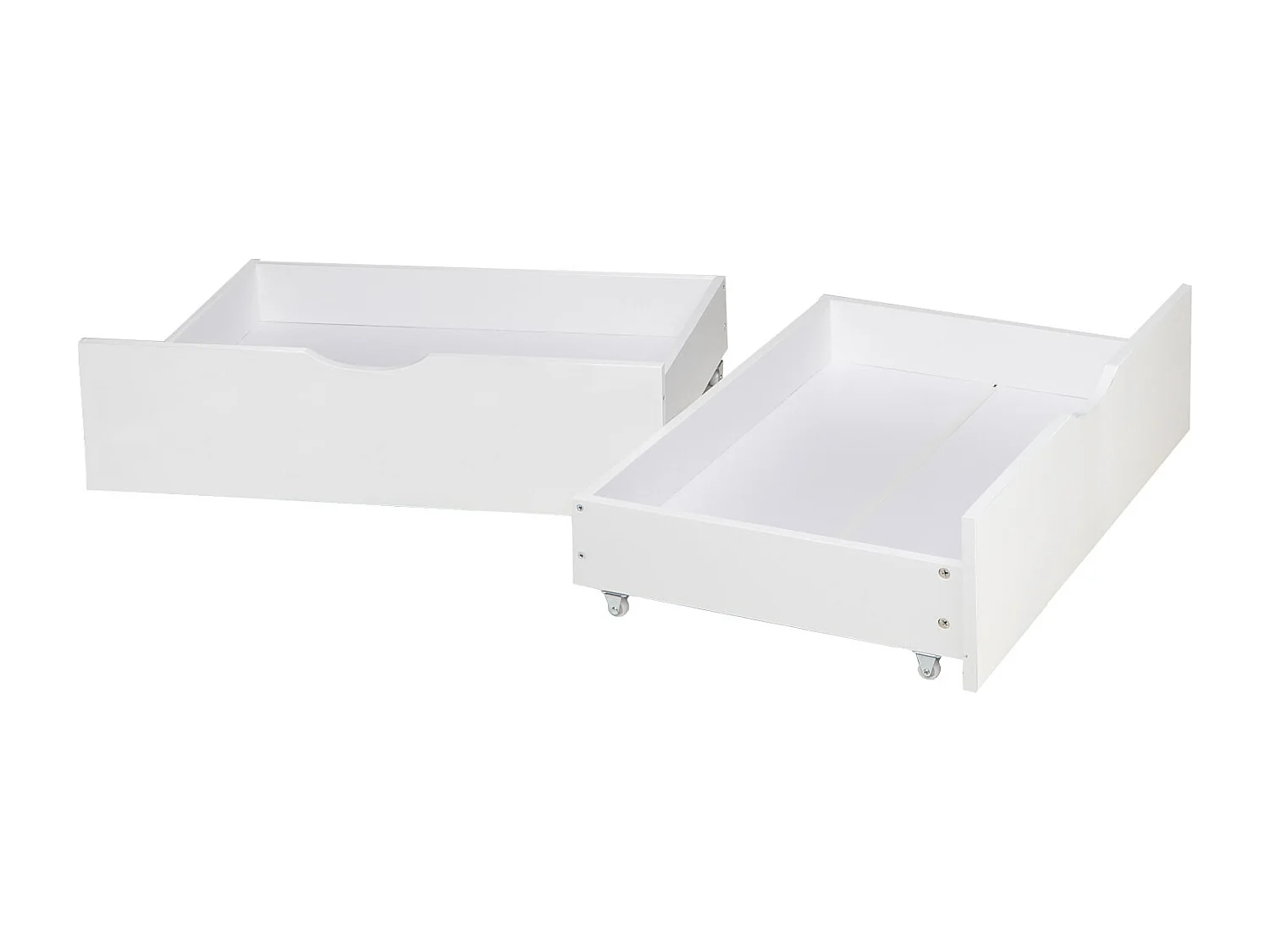 Tiroir de lit 82x53x22 cm blanc