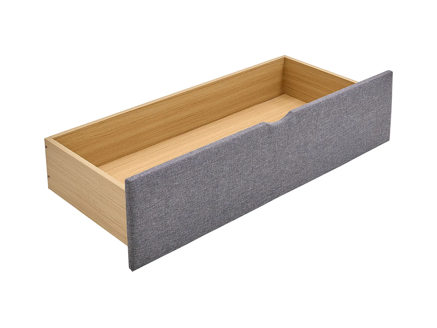 Bettkasten 99x37x26 cm grau, 2er-Set