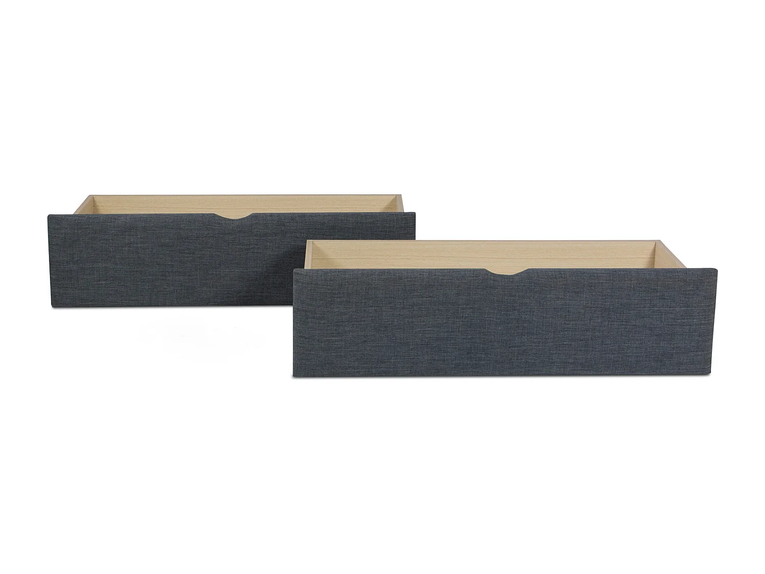 Bedlade 99x37x26 cm grijs set van 2