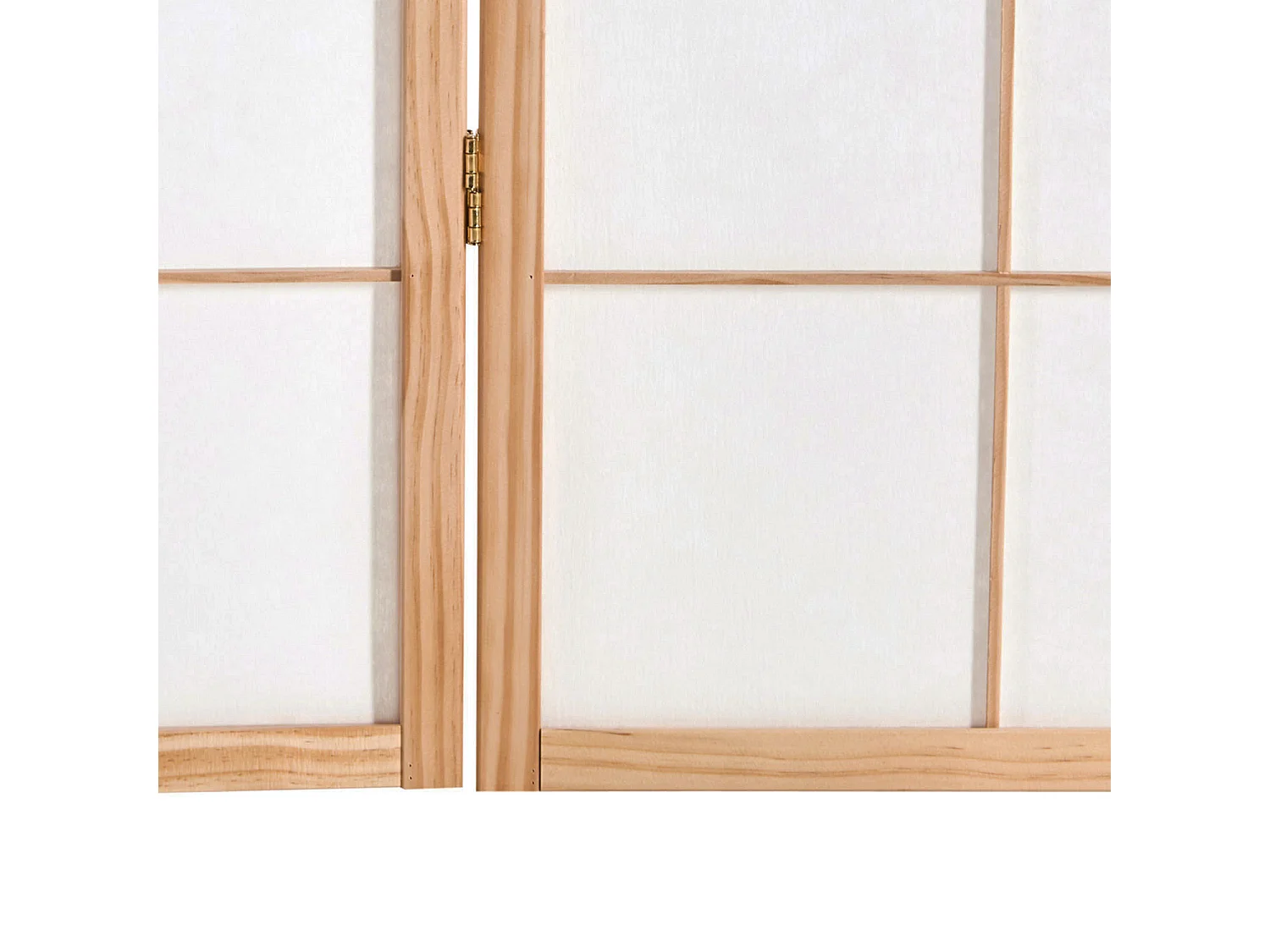 Paravent 263x179x2 cm papier de riz naturel