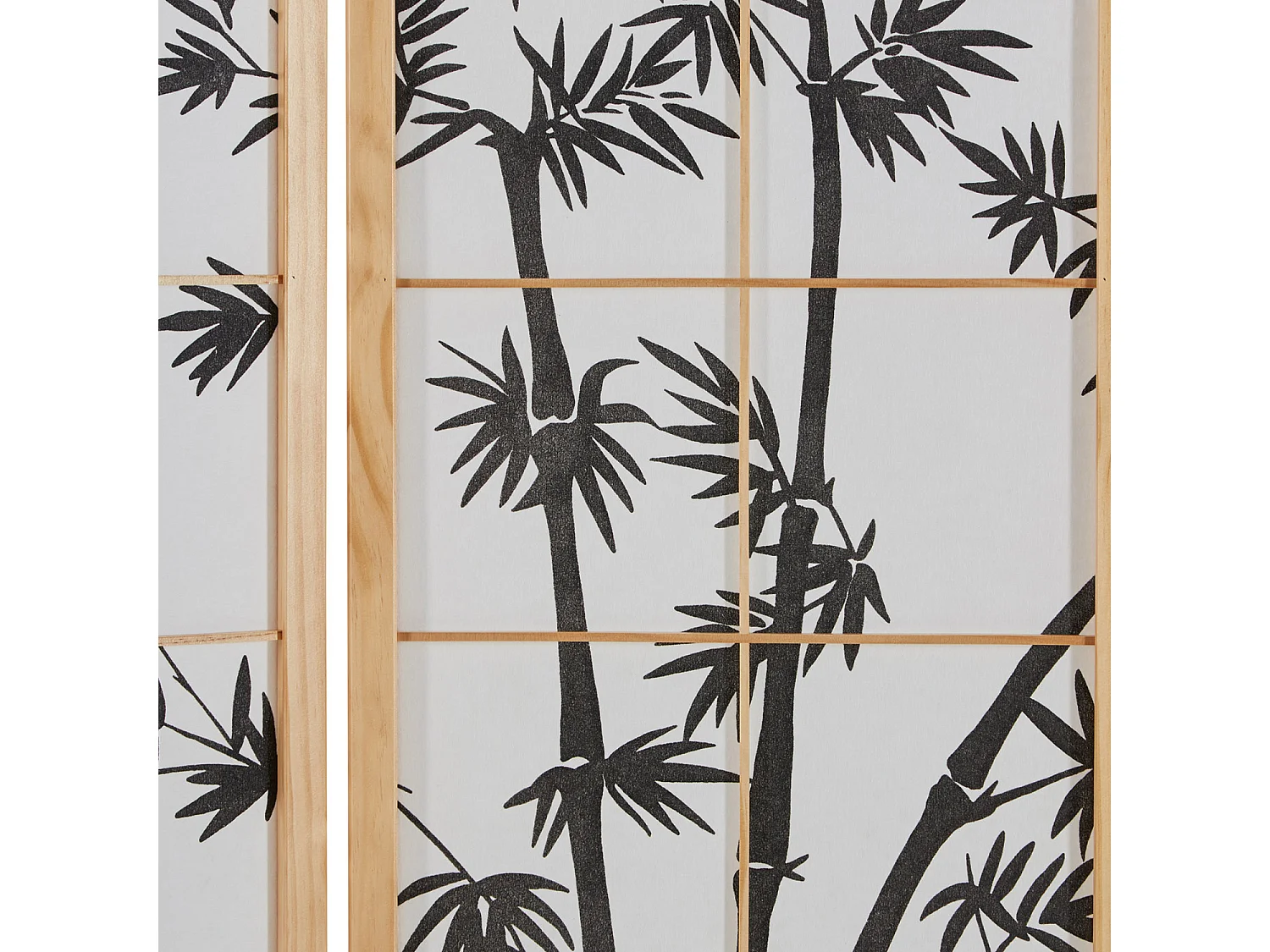 Paravent 263x179x2 cm papier de riz naturel