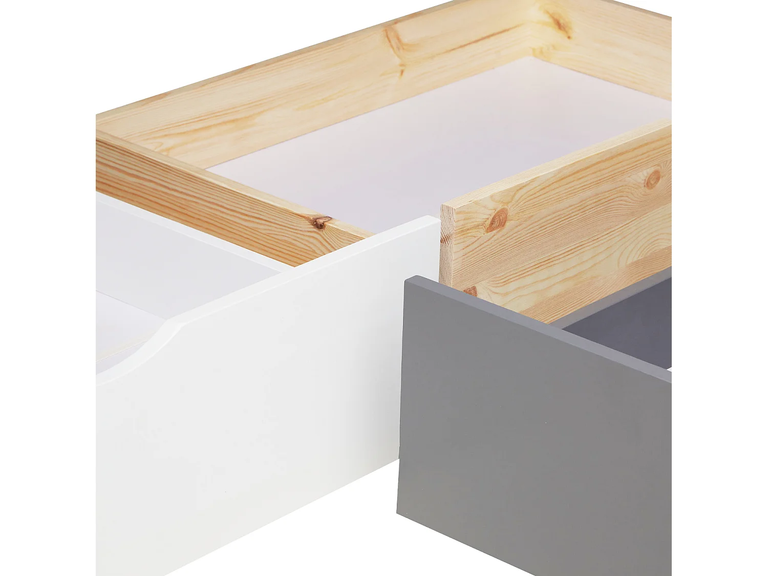 Bettkasten 82x53x22 cm Naturholz