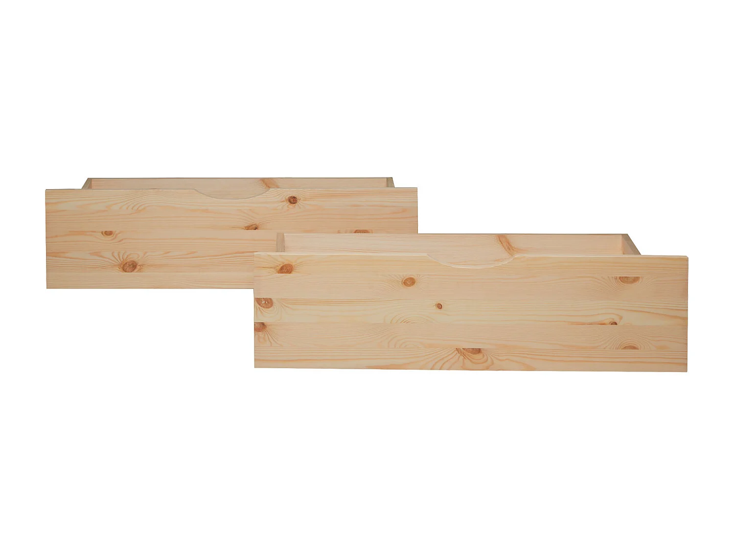 Tiroir de lit 82x53x22 cm naturel