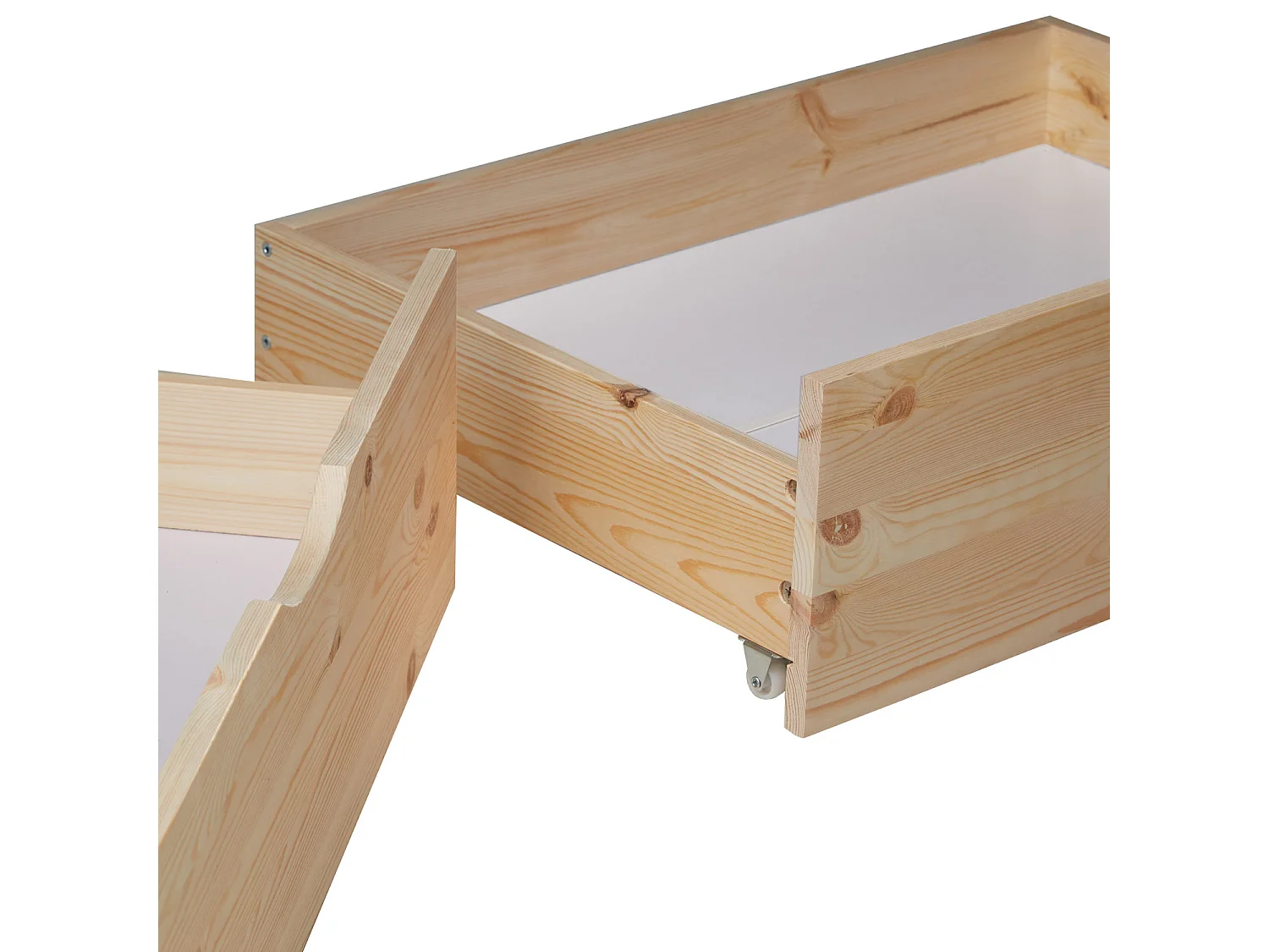 Tiroir de lit 82x53x22 cm naturel