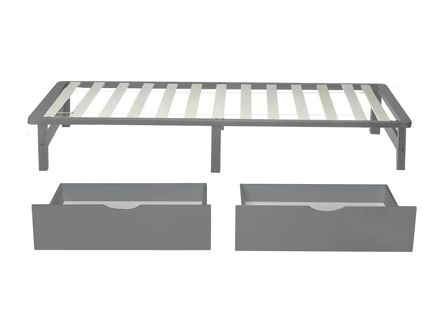 Bettschublade 82x53x22 cm grau