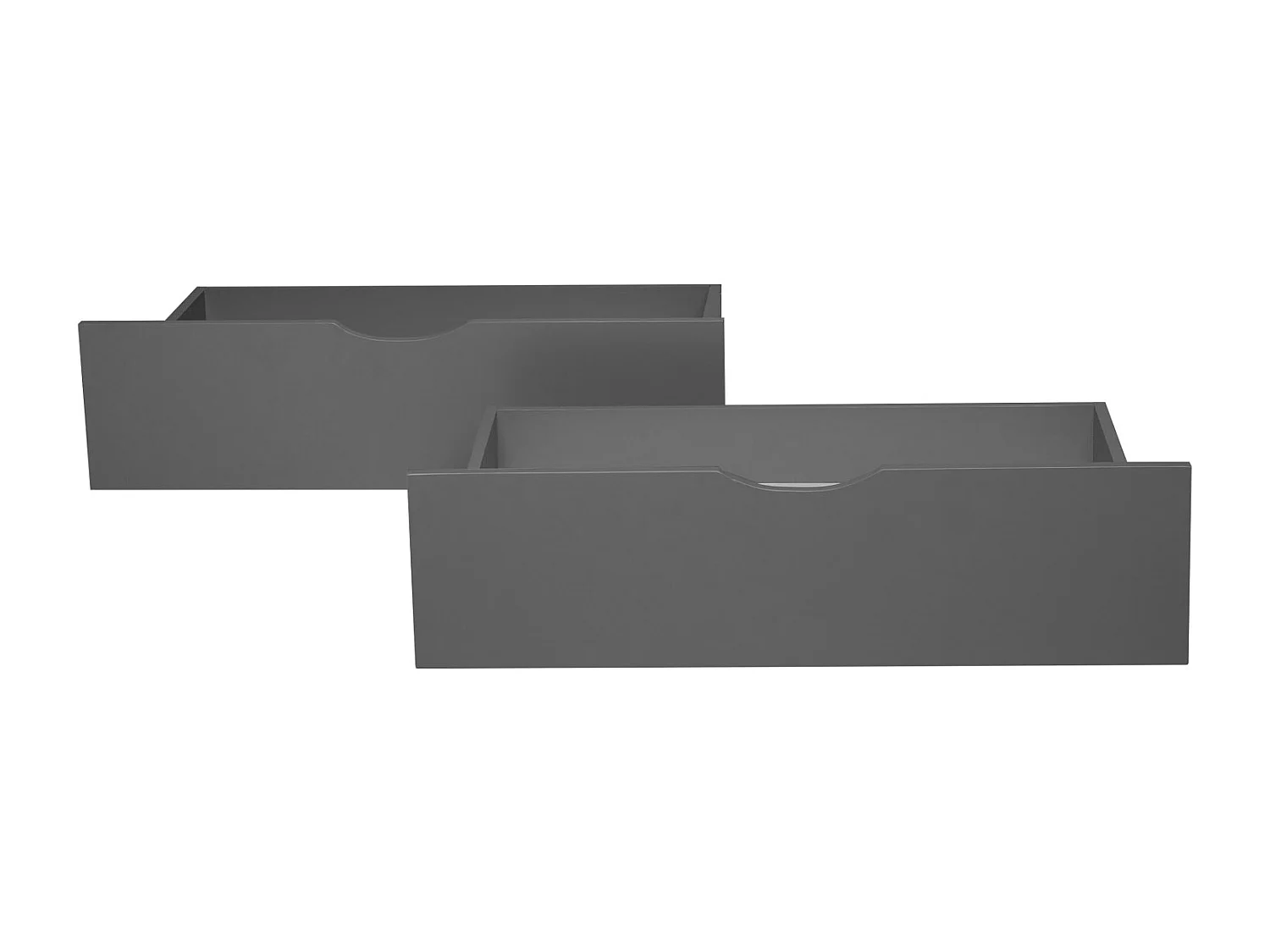 Tiroir de lit 82x53x22 cm gris