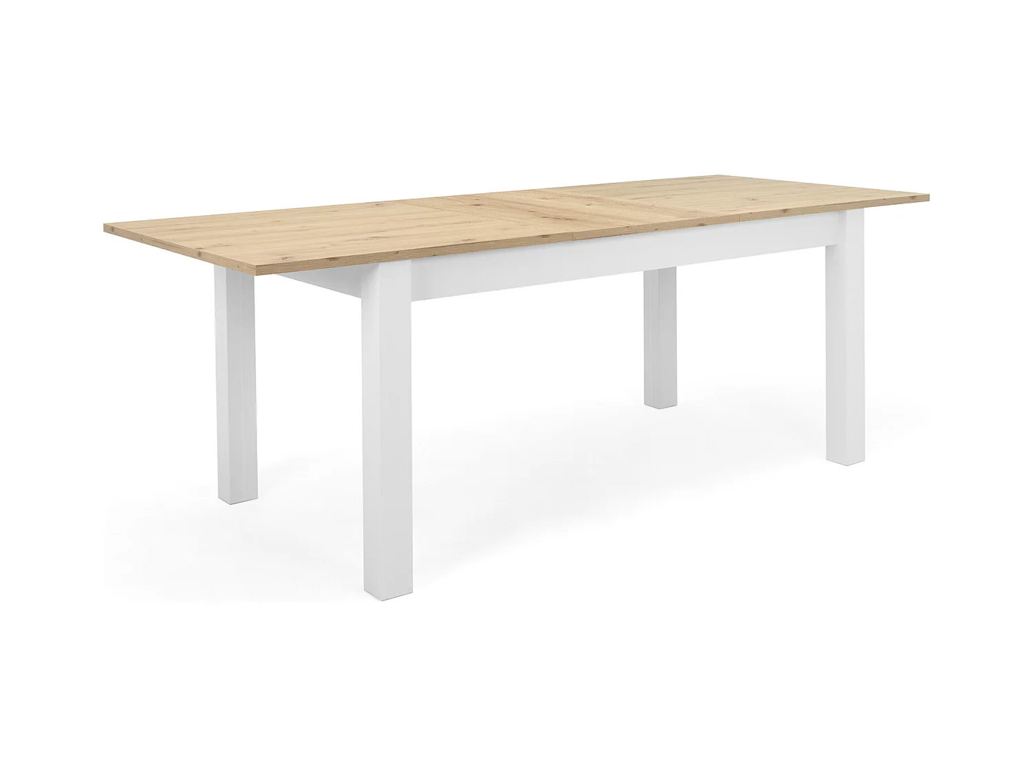 Table à manger et chaises 160x90x75 cm Gris Table en bois Blanc
