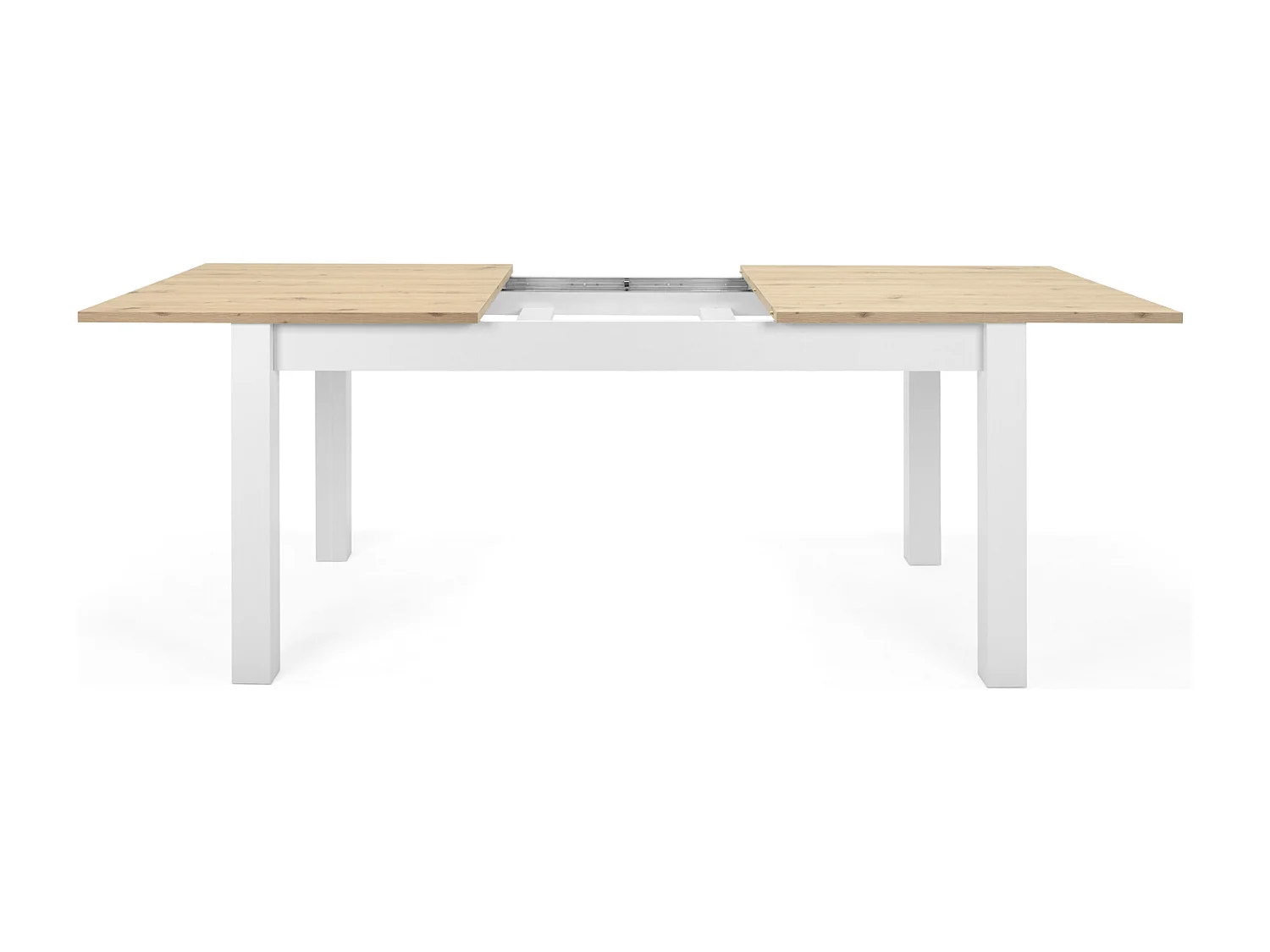 Table à manger et chaises 160x90x75 cm Gris Table en bois Blanc