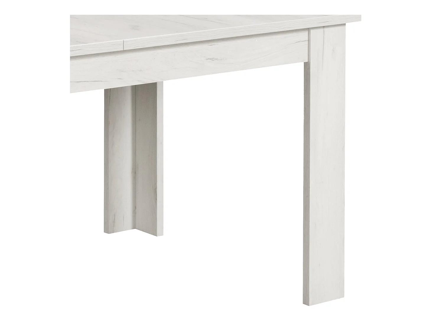 Table à manger 160x90x76 cm velours blanc gris