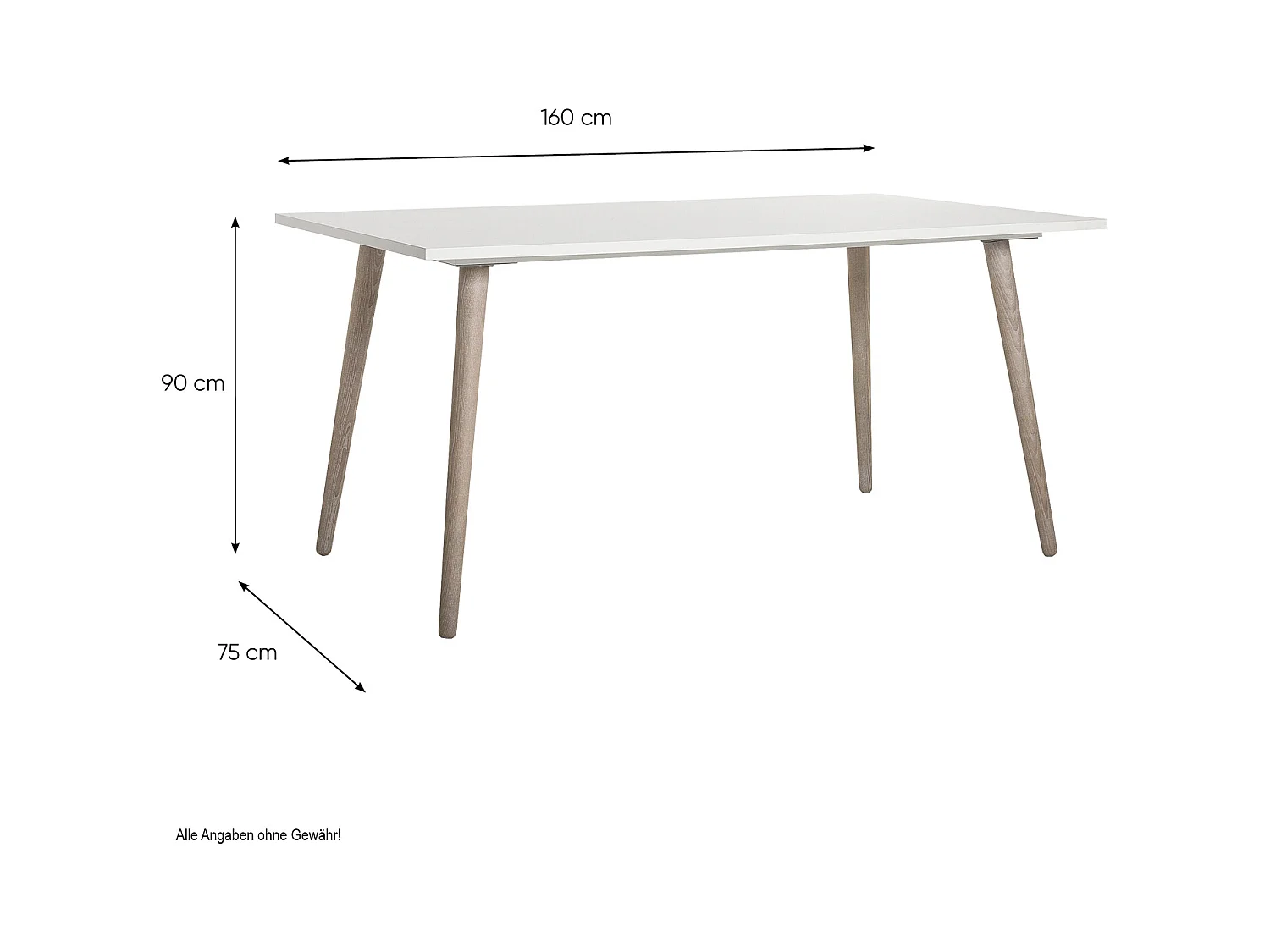 Eettafel en stoelen 160x90x75 cm Wit en Natuurlijk Uitschuifbare keukentafel met gestoffeerde stoelen Antraciet