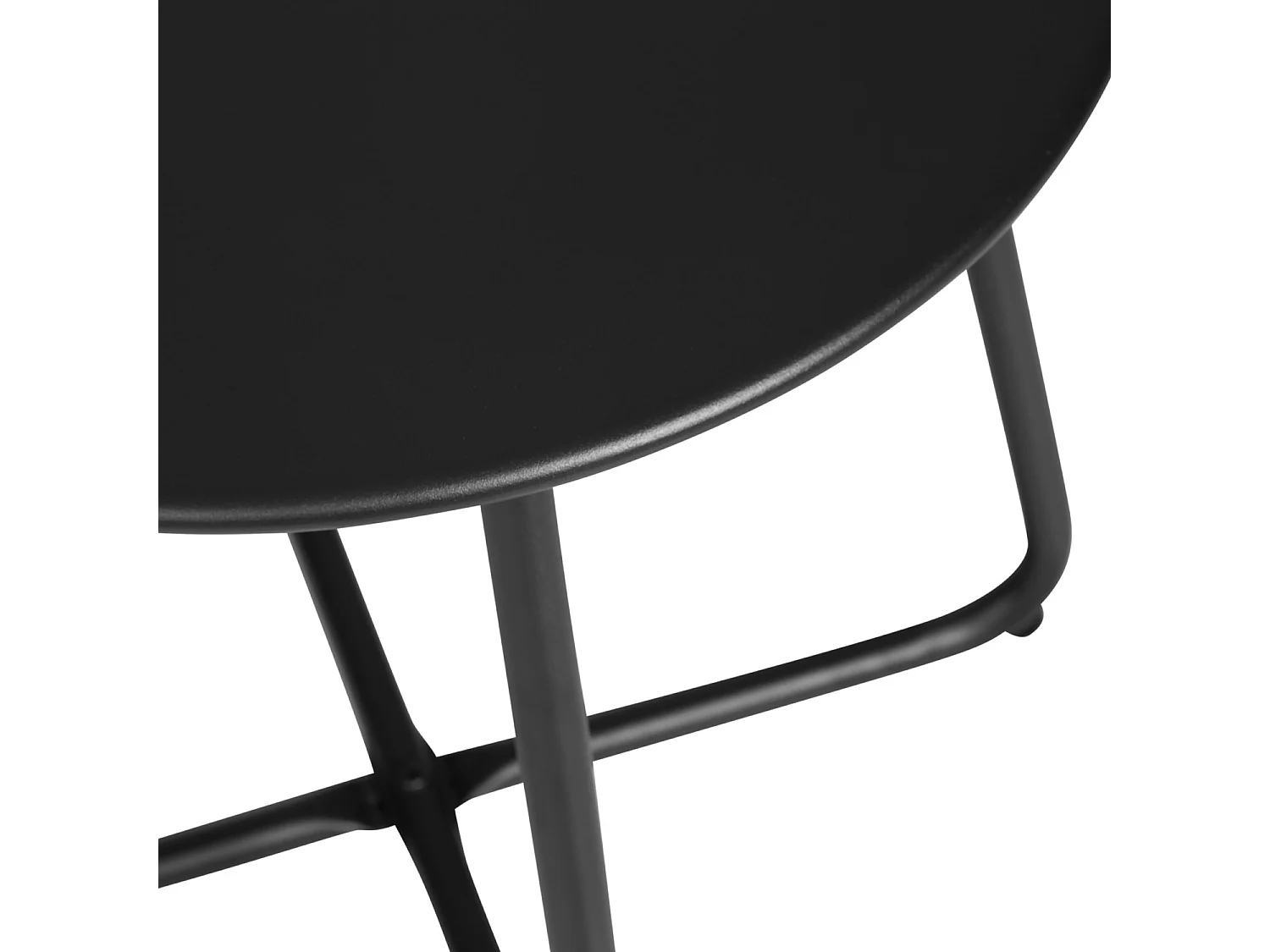 Table d'appoint 44,5x44,5x44,5 cm noire