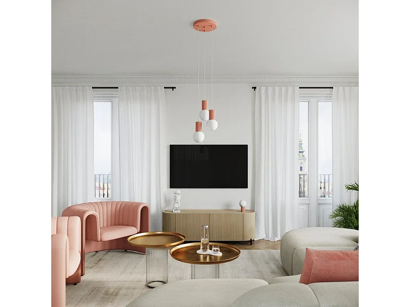 Lampe à poser Orbis peach