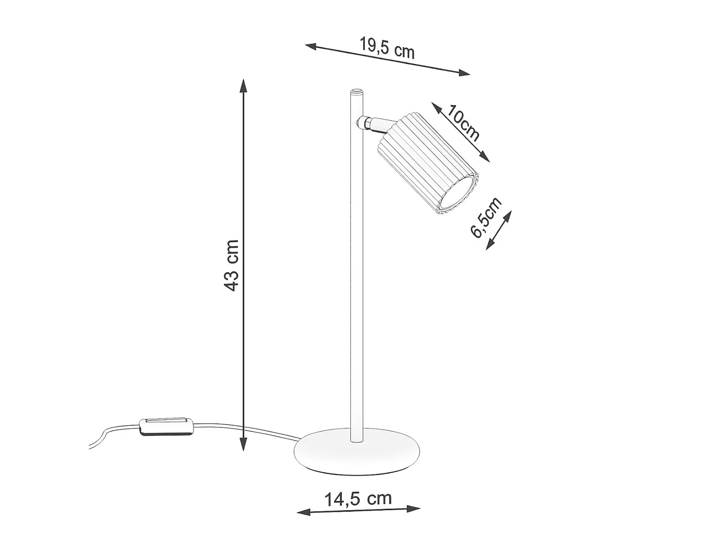 Lampe à poser Onyx beige