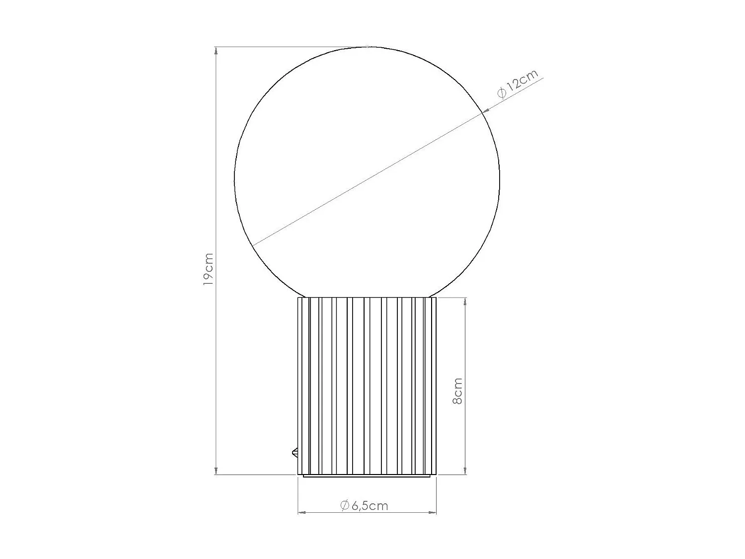 Lampe à poser Orbis vert olive