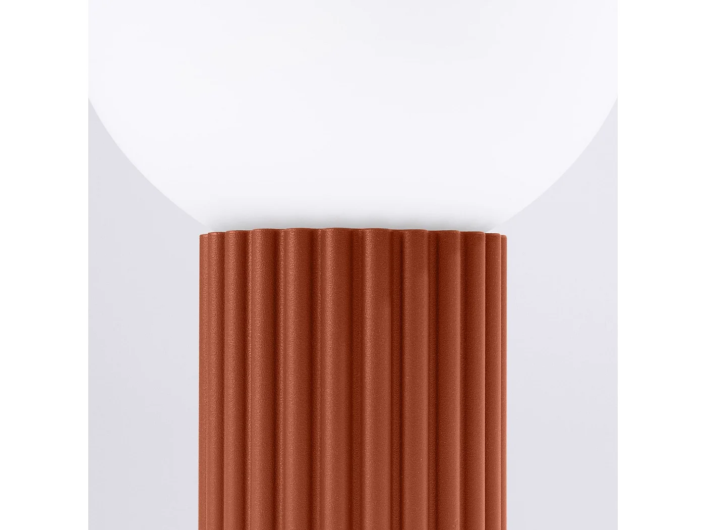 Lampe à poser Orbis rouge ochra