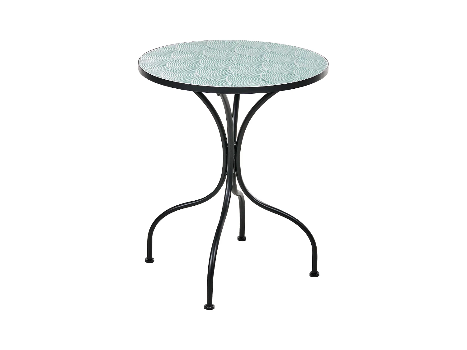Table bistrot ANAPO 60 cm 60 cm Métal Noir