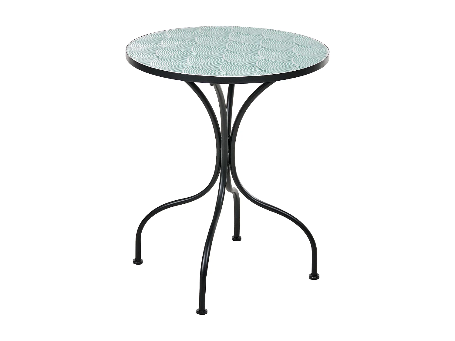 Table bistrot ANAPO 60 cm 60 cm Métal Noir