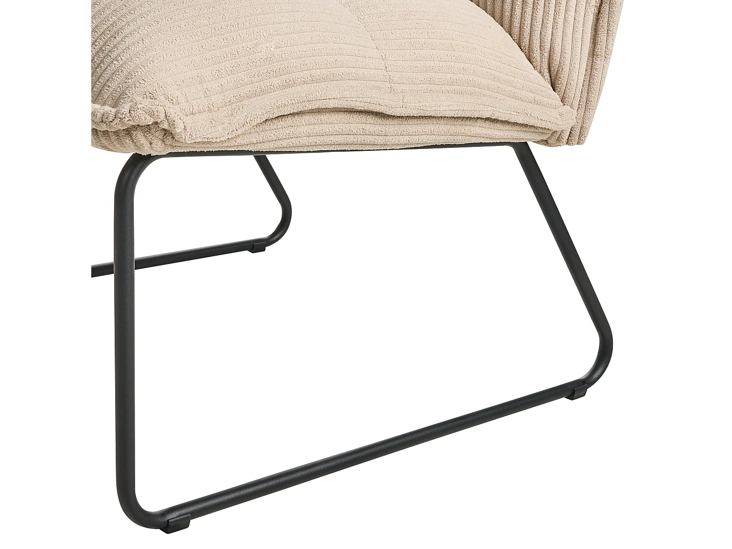 Lot de 2 fauteuils BJASTA Velours côtelé Beige