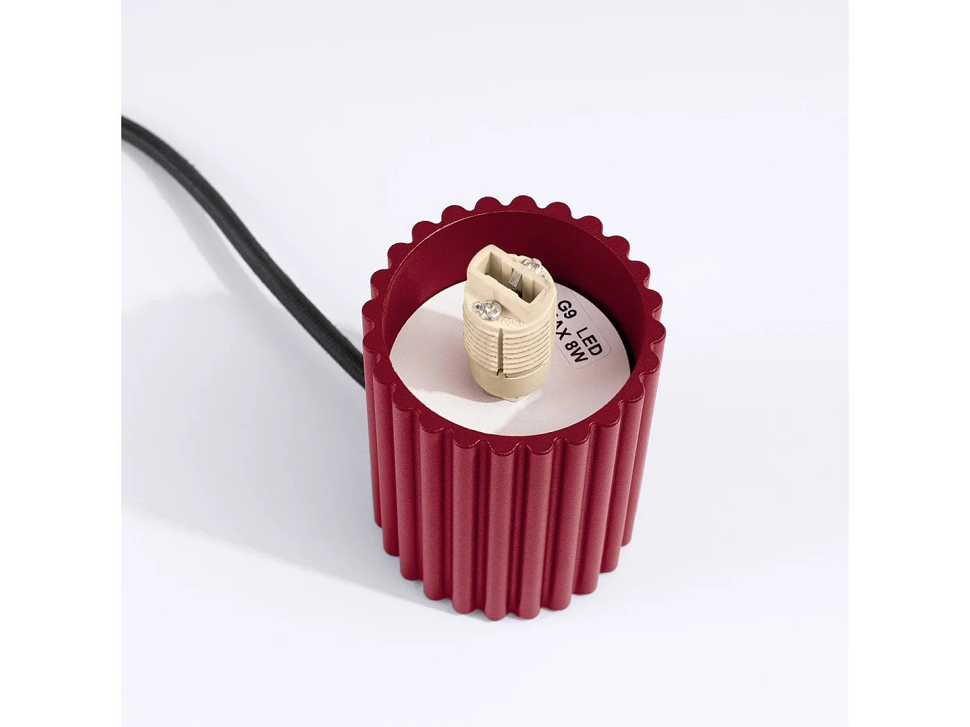 Lampe à poser Orbis bordeaux