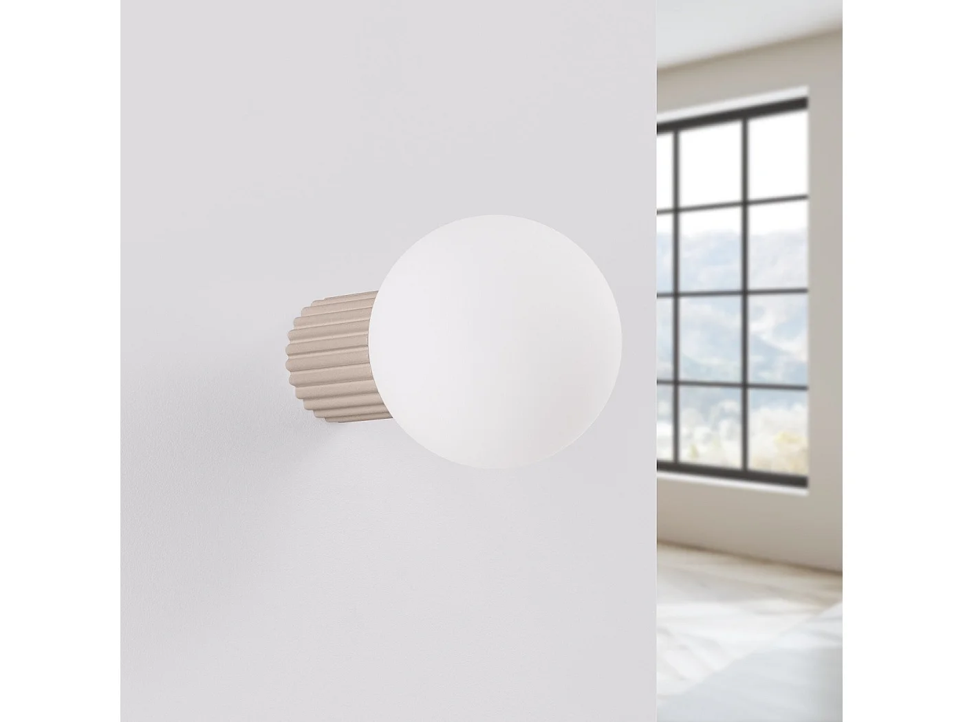 Applique Orbis taupe IP44