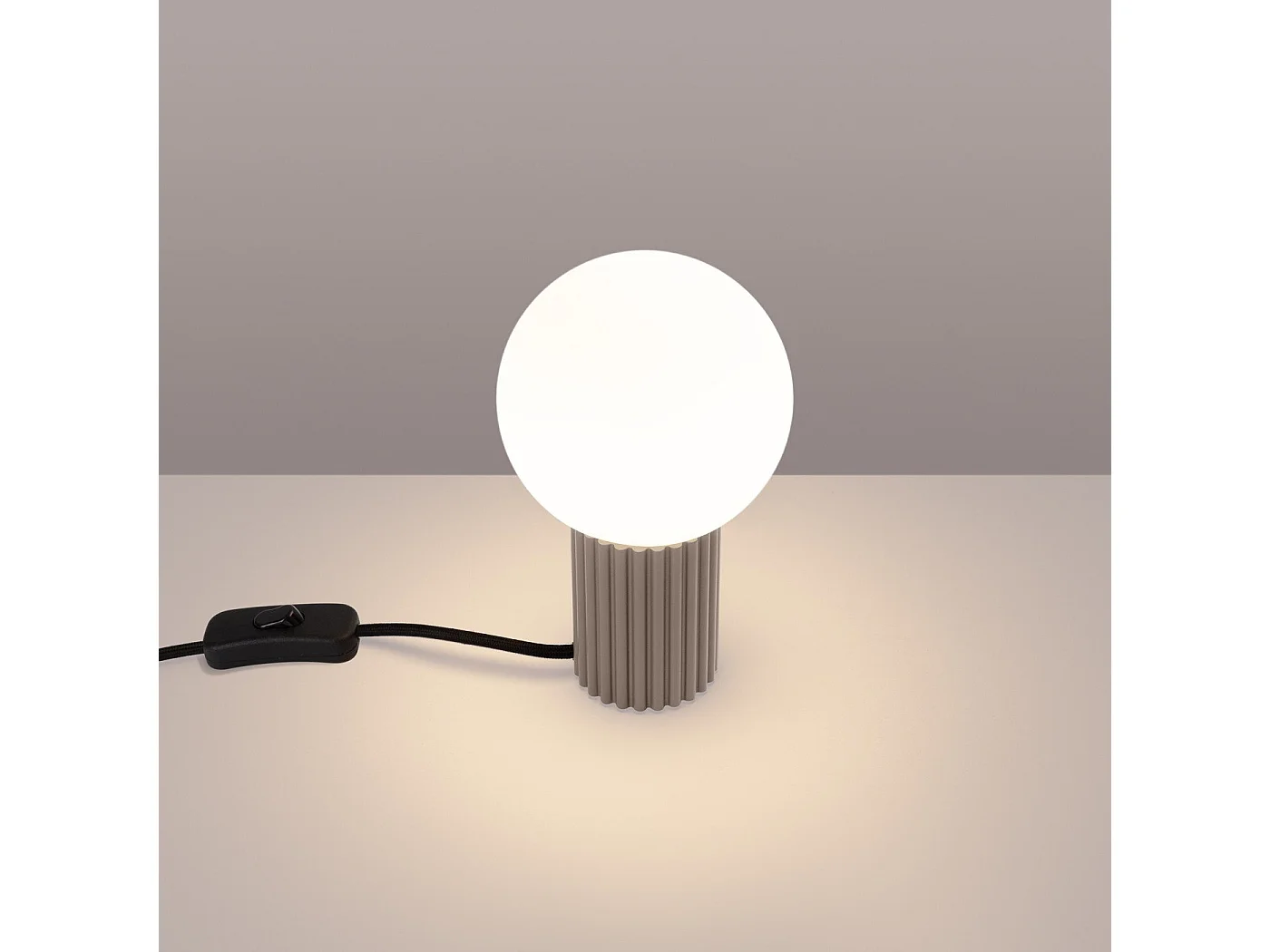 Lampe à poser Orbis taupe