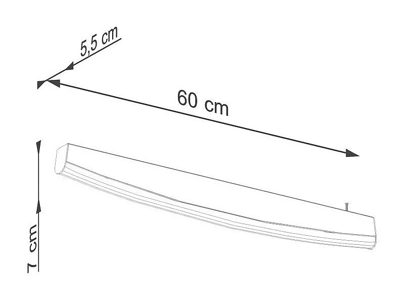 Applique Pyra noir LED 4000K
