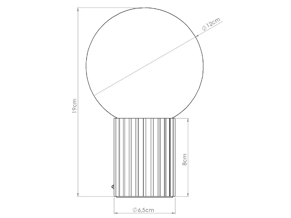 Lampe à poser Orbis outremer