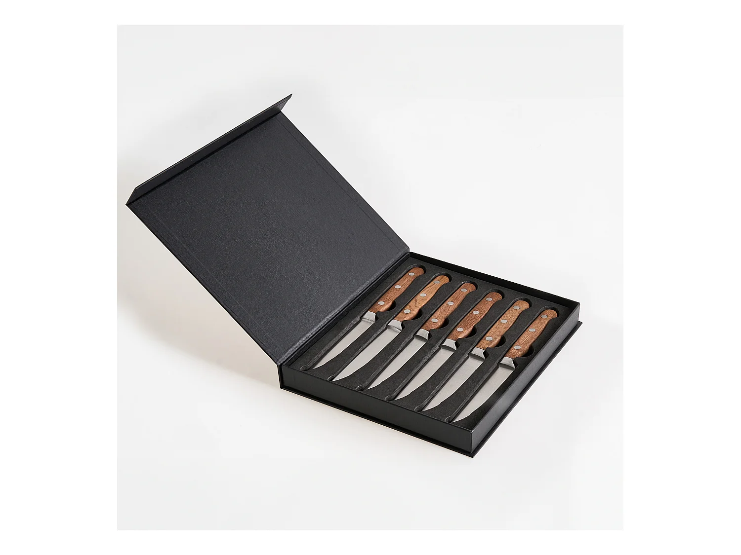 Lot de 6 couteaux à steak NAGANO Marron