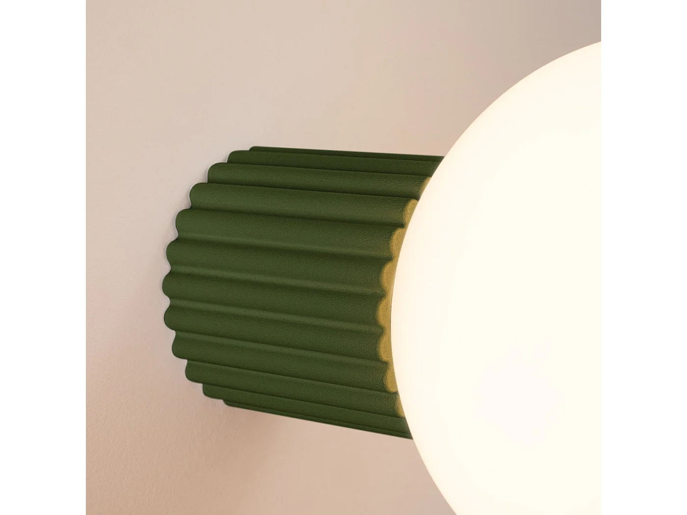 Applique Orbis vert olive IP44