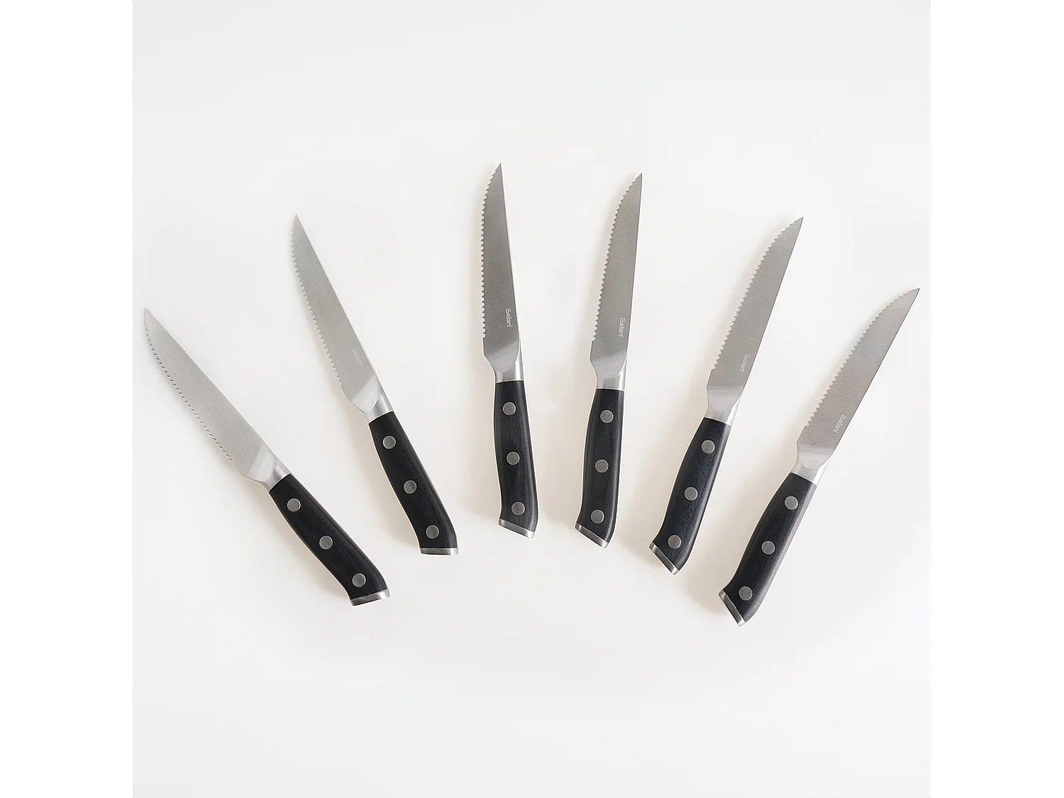 Lot de 6 couteaux à steak TOYAMA Noir