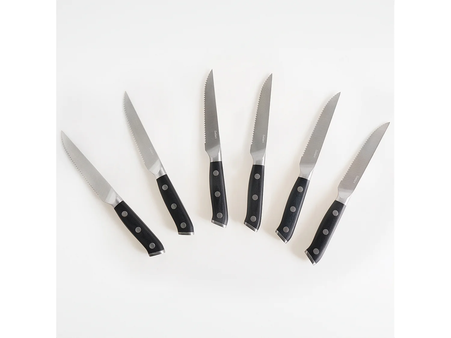 Lot de 6 couteaux à steak TOYAMA Noir