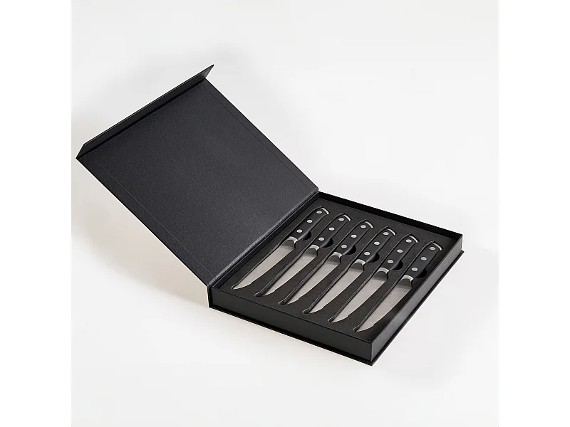 Lot de 6 couteaux à steak TOYAMA Noir