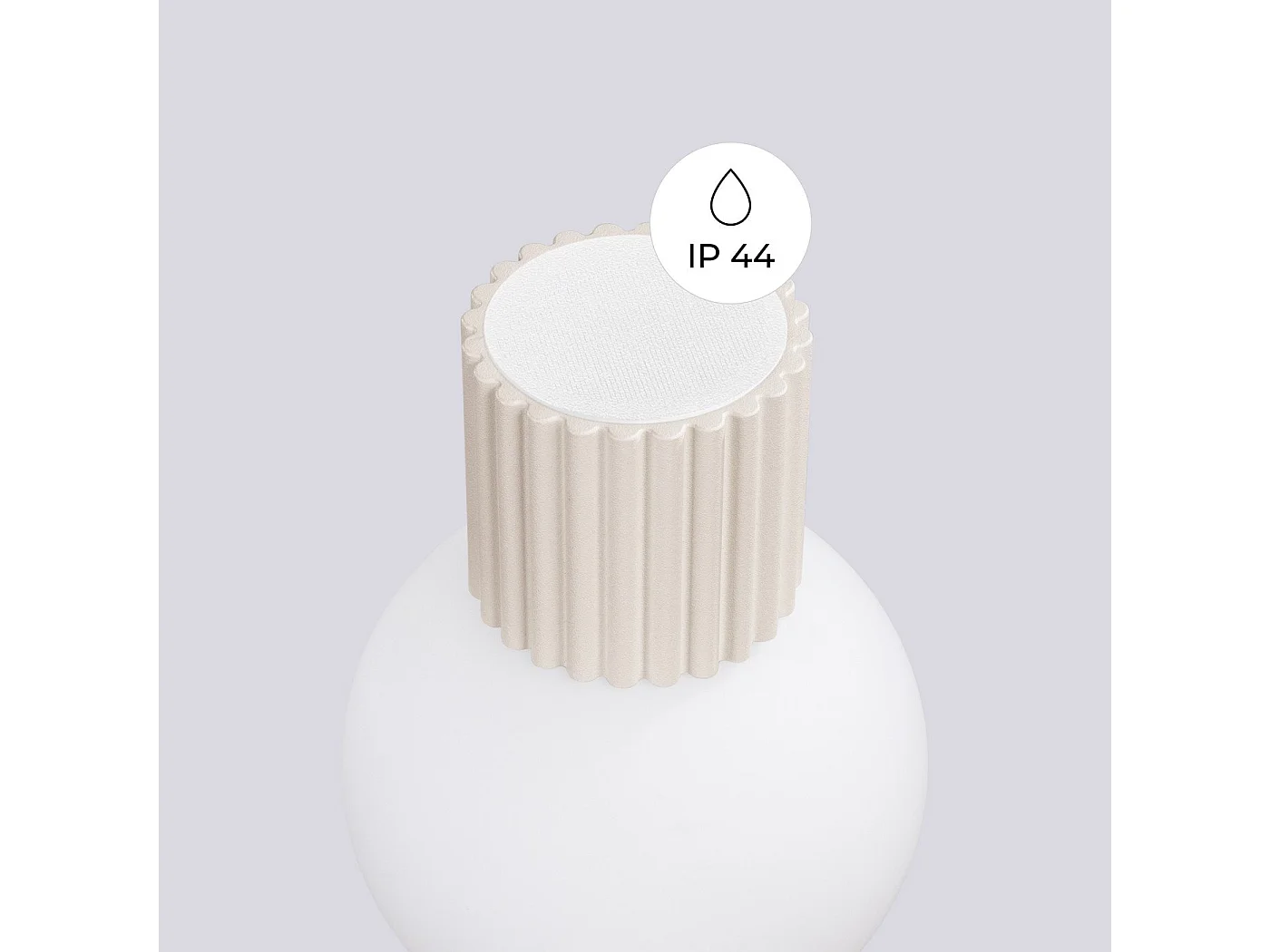 Applique Orbis beige IP44