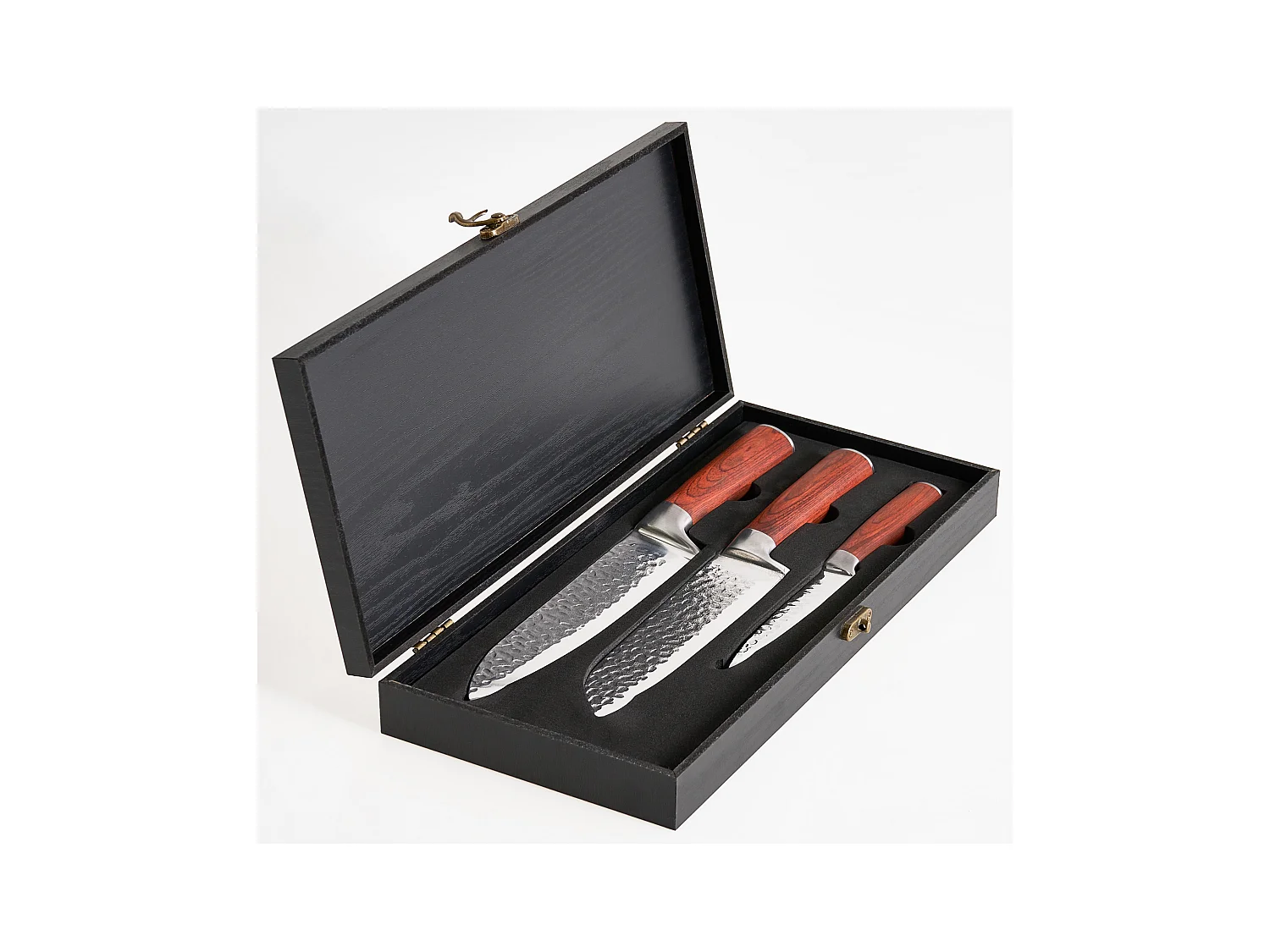 Lot de 3 couteaux KASHIWA Marron