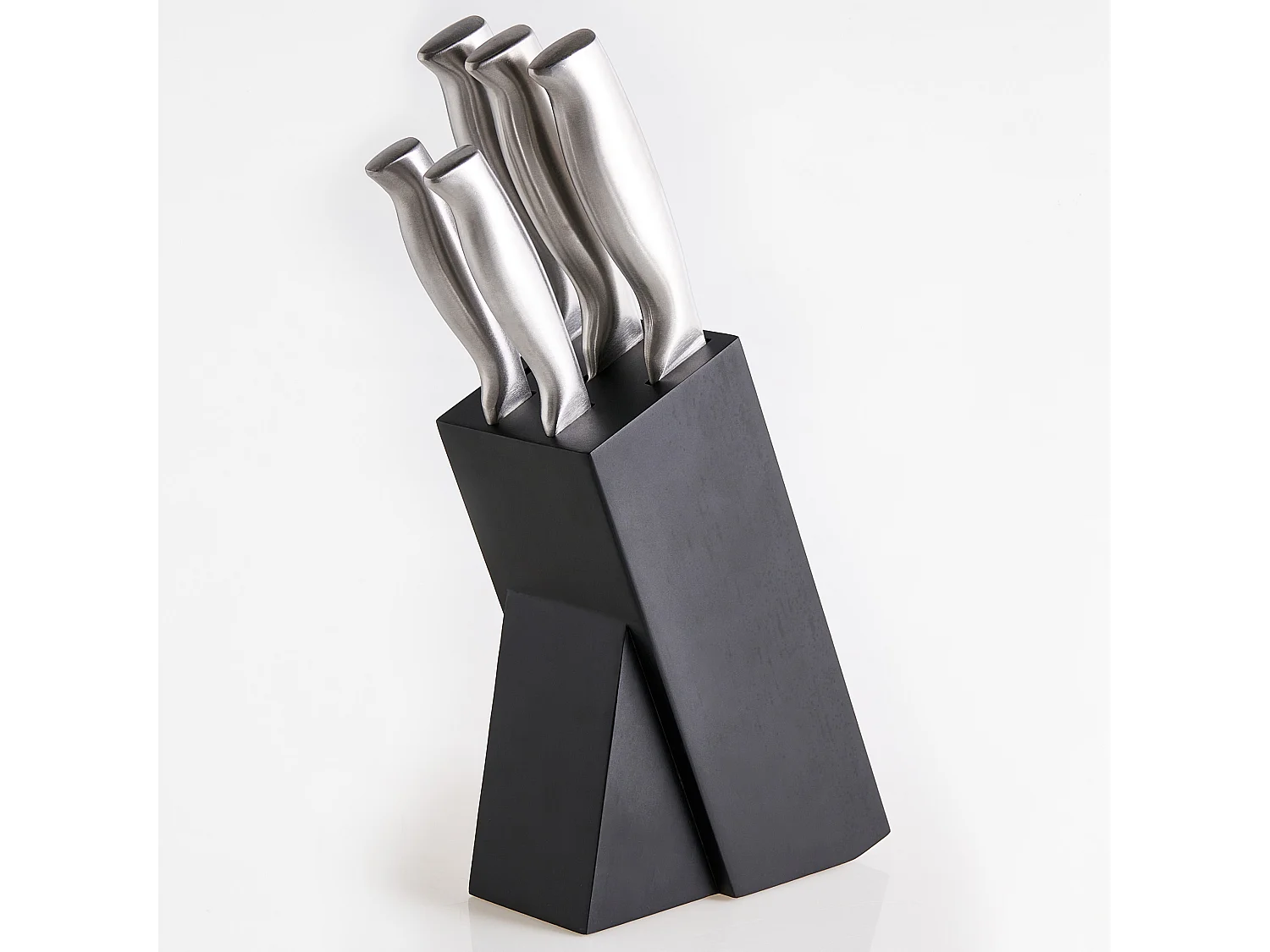 Lot de 5 couteaux dans un bloc MASHIKO Argenté