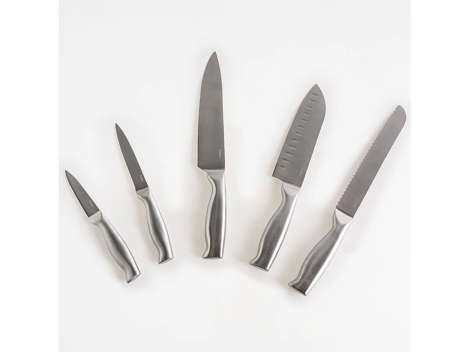 Lot de 5 couteaux dans un bloc MASHIKO Argenté